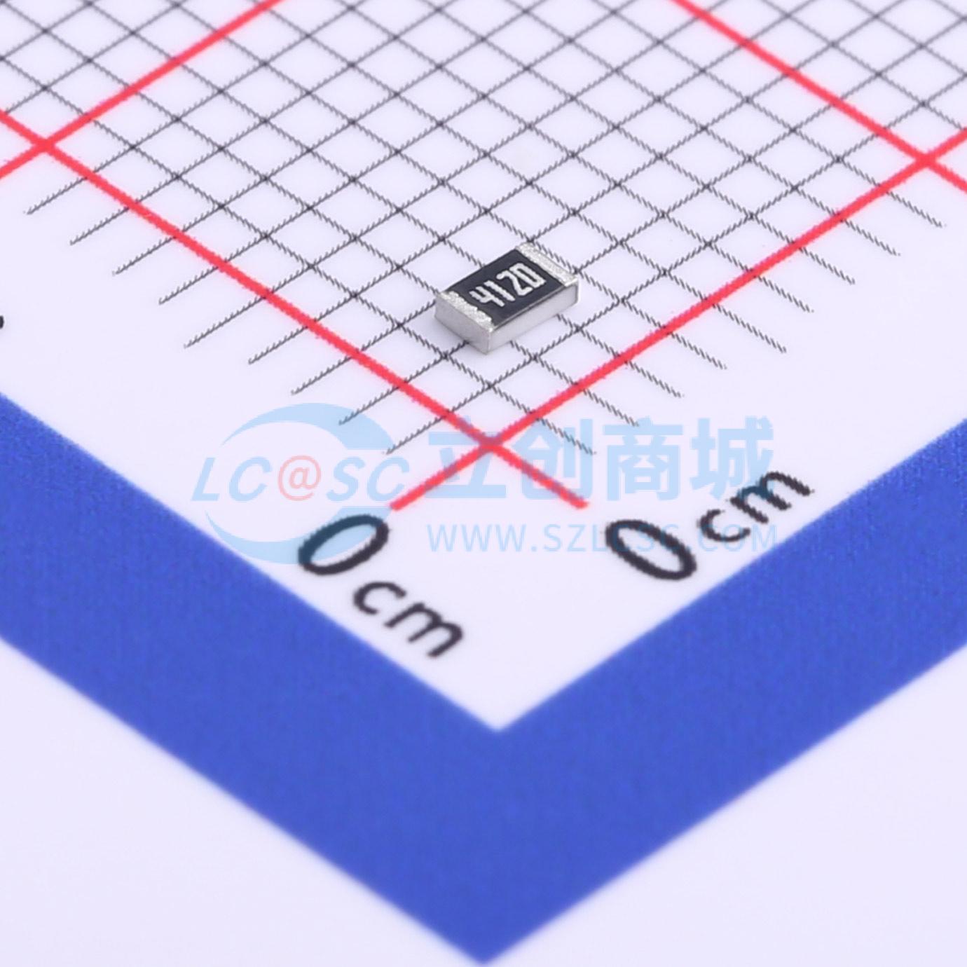 点击查看大图 RC0805FR-07412RL实物图