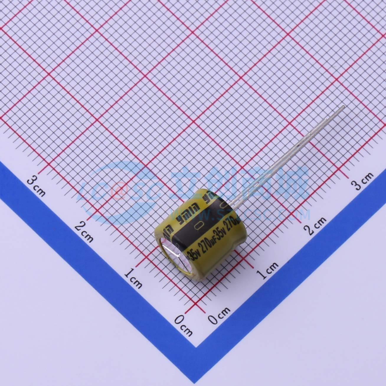 点击查看大图 LKME0901V271MF实物图