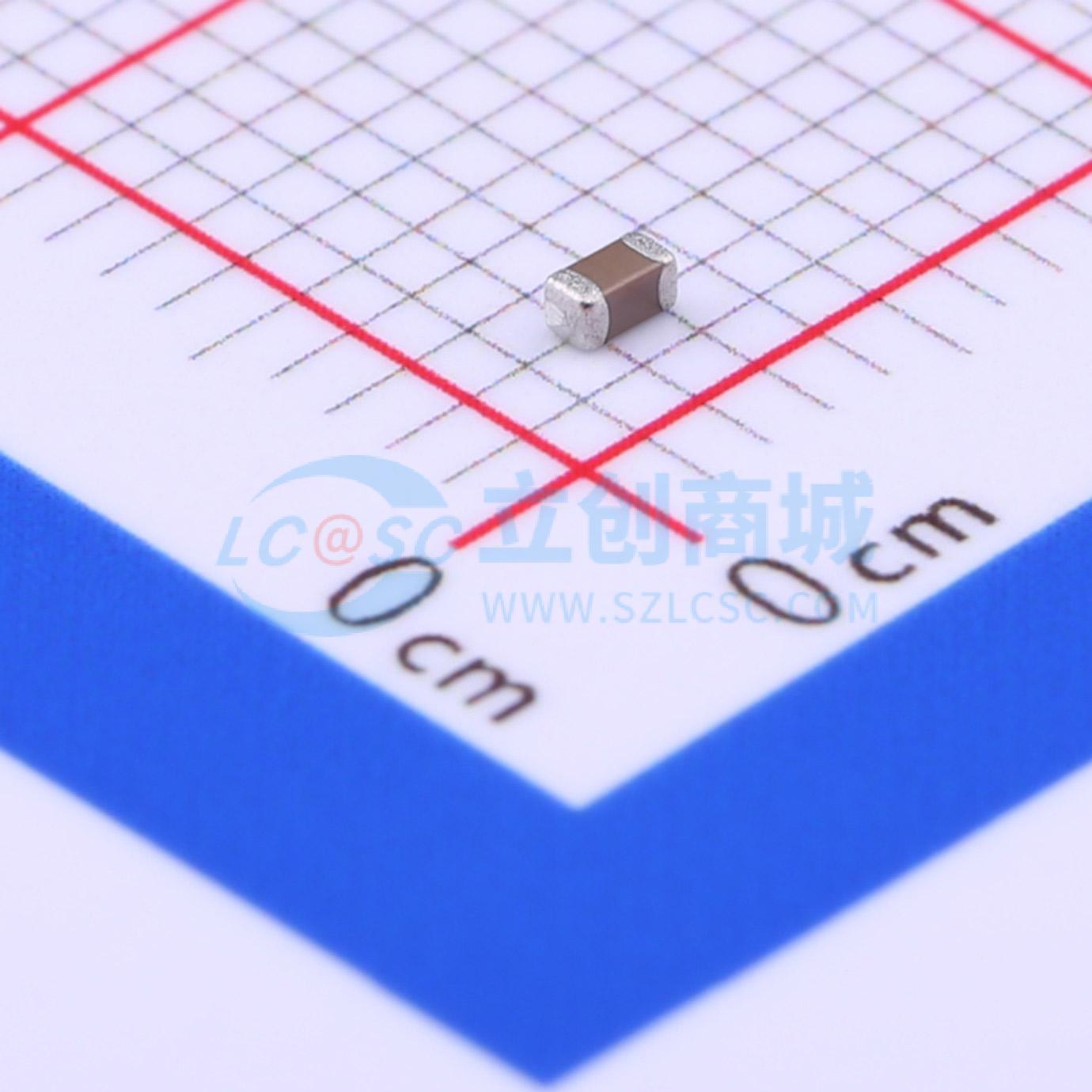 0603F105M160NT实物图