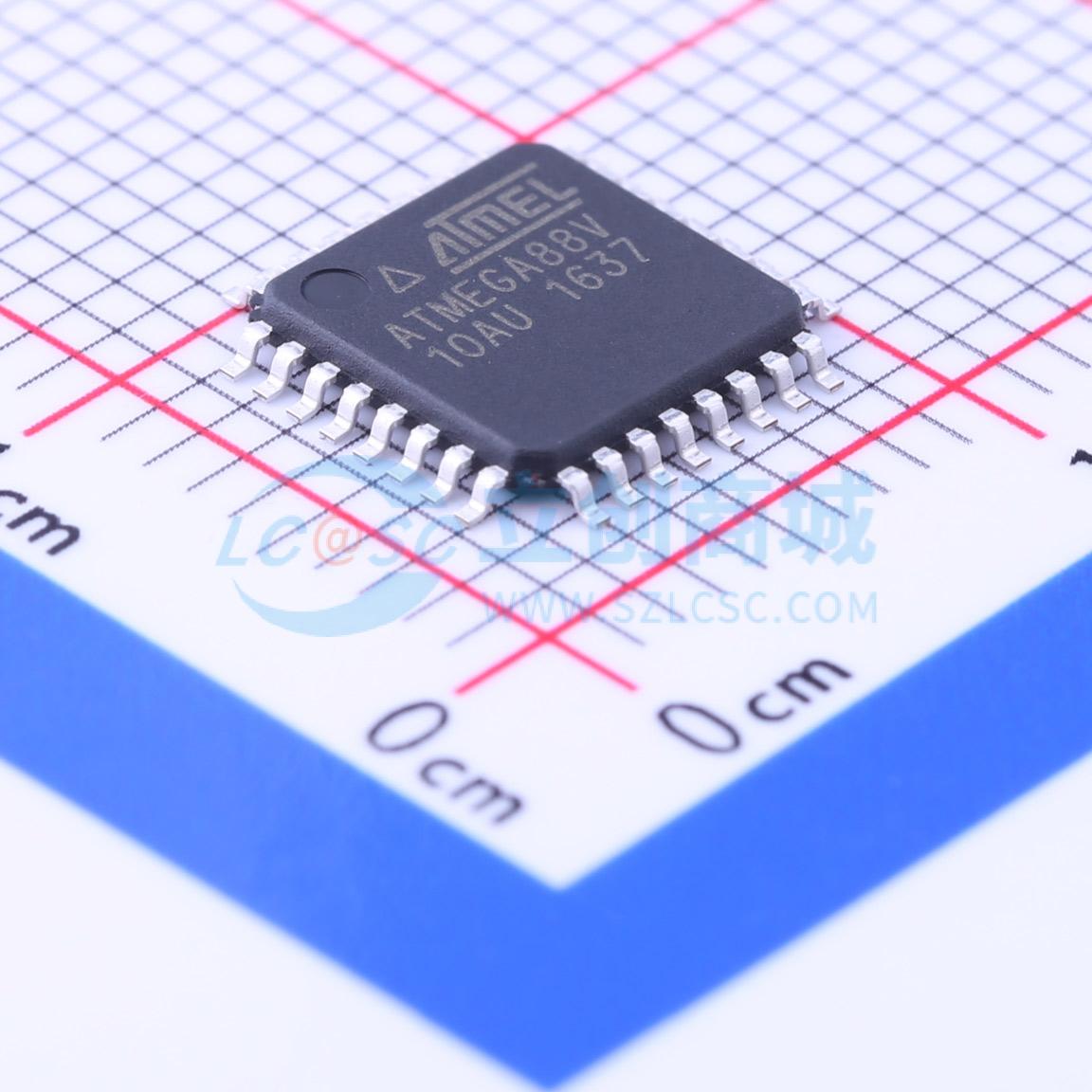 ATMEGA88V-10AU实物图