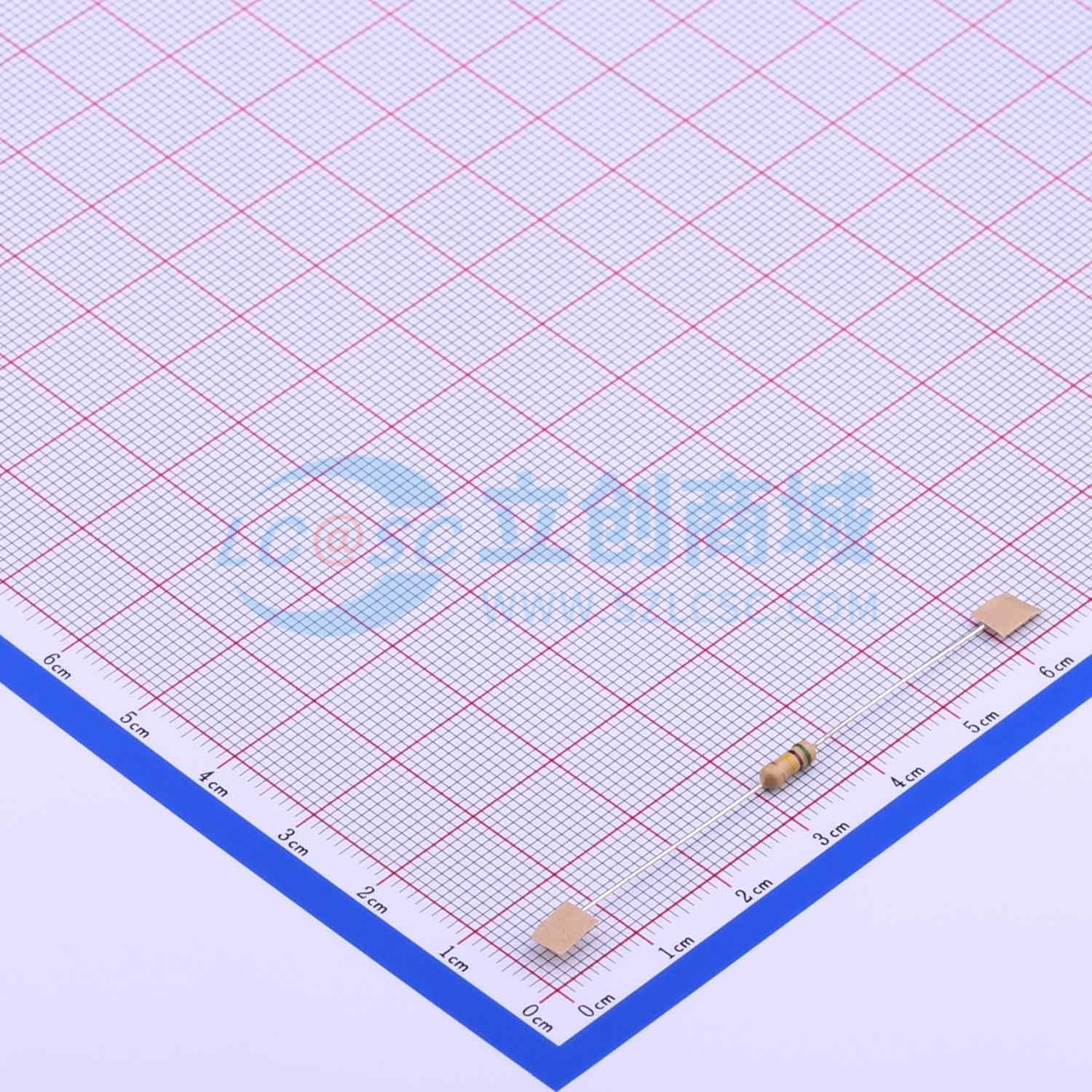 点击查看大图 RD 1/4W 510K J T/B A1实物图