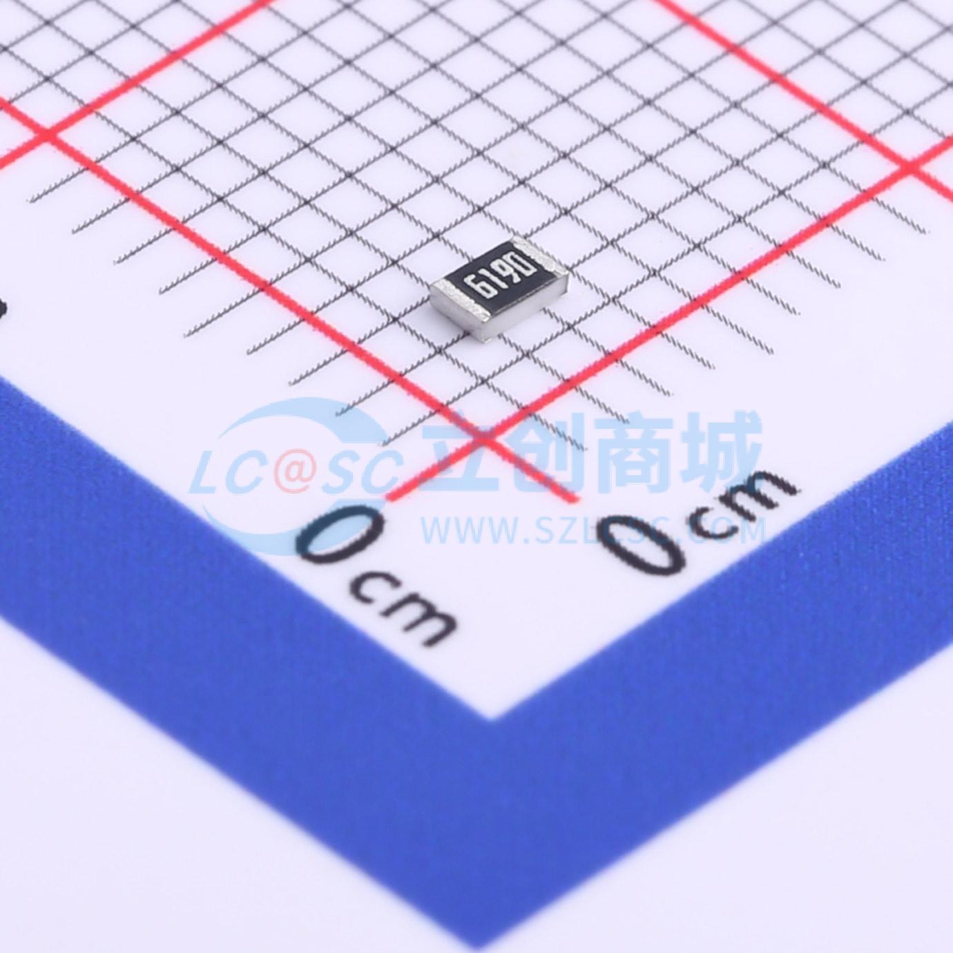 点击查看大图 RC0805FR-07619RL实物图