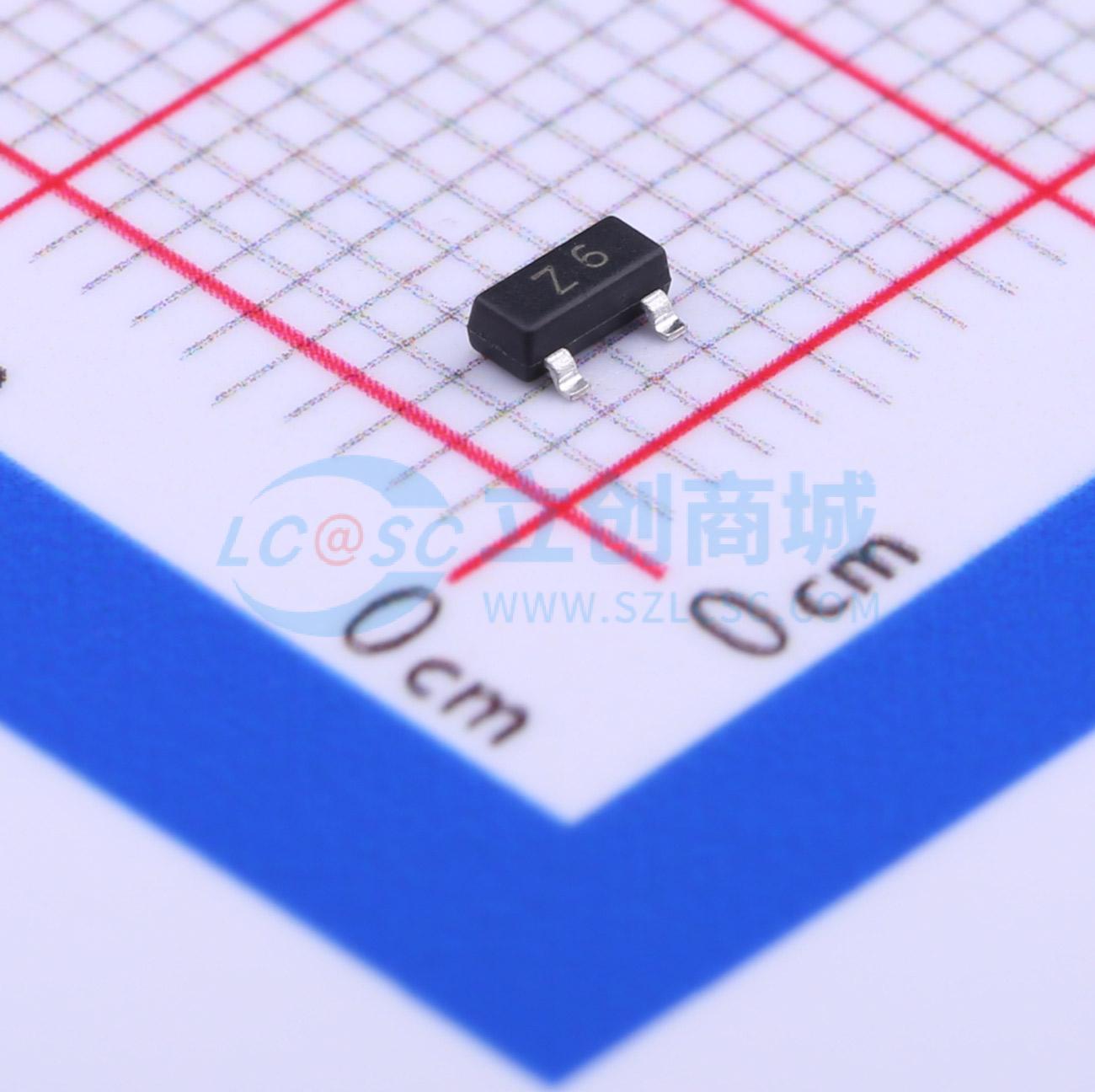 点击查看大图 BZX84C7V5实物图