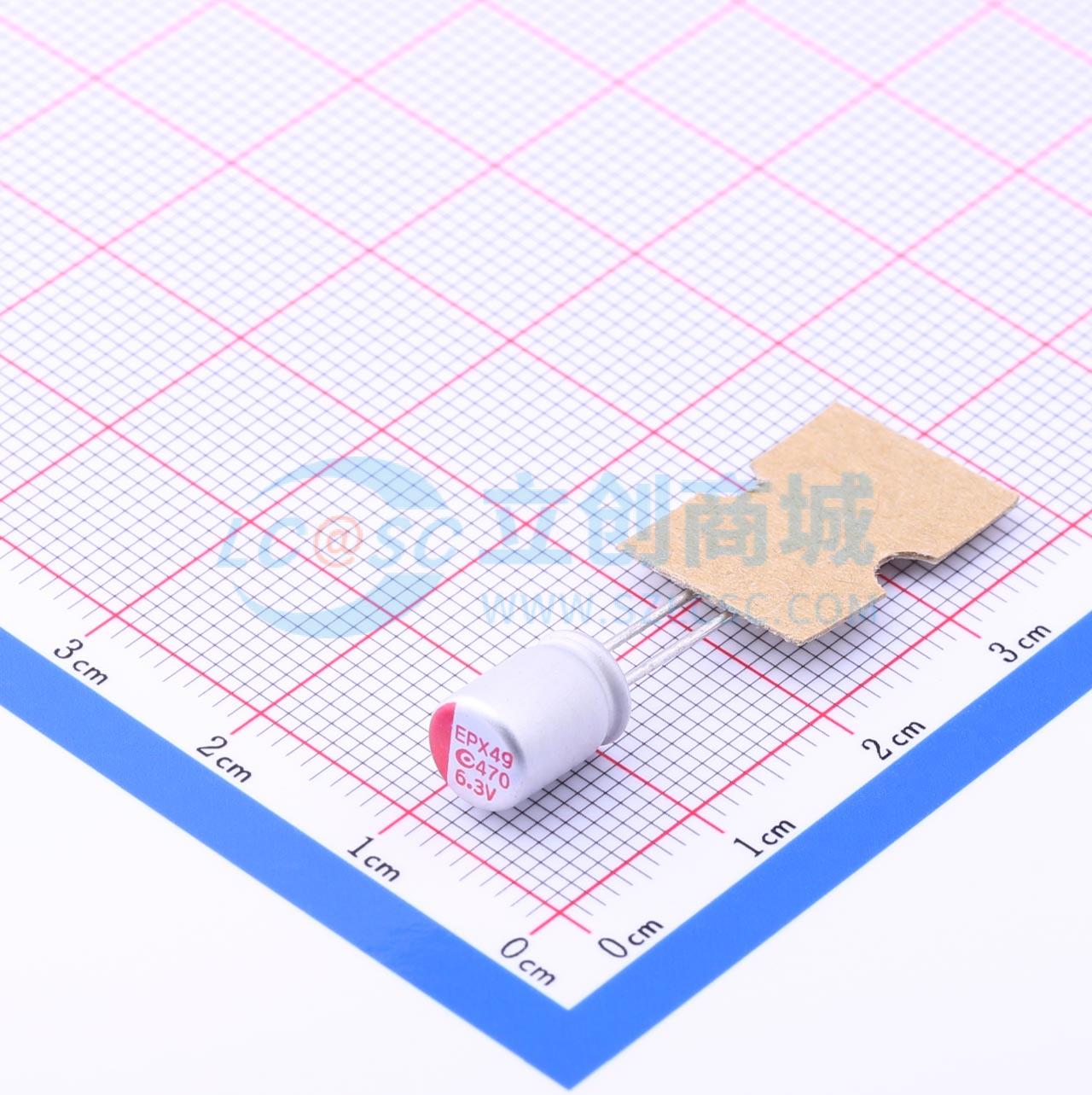 点击查看大图 6R3AREP471M06X8E13T实物图
