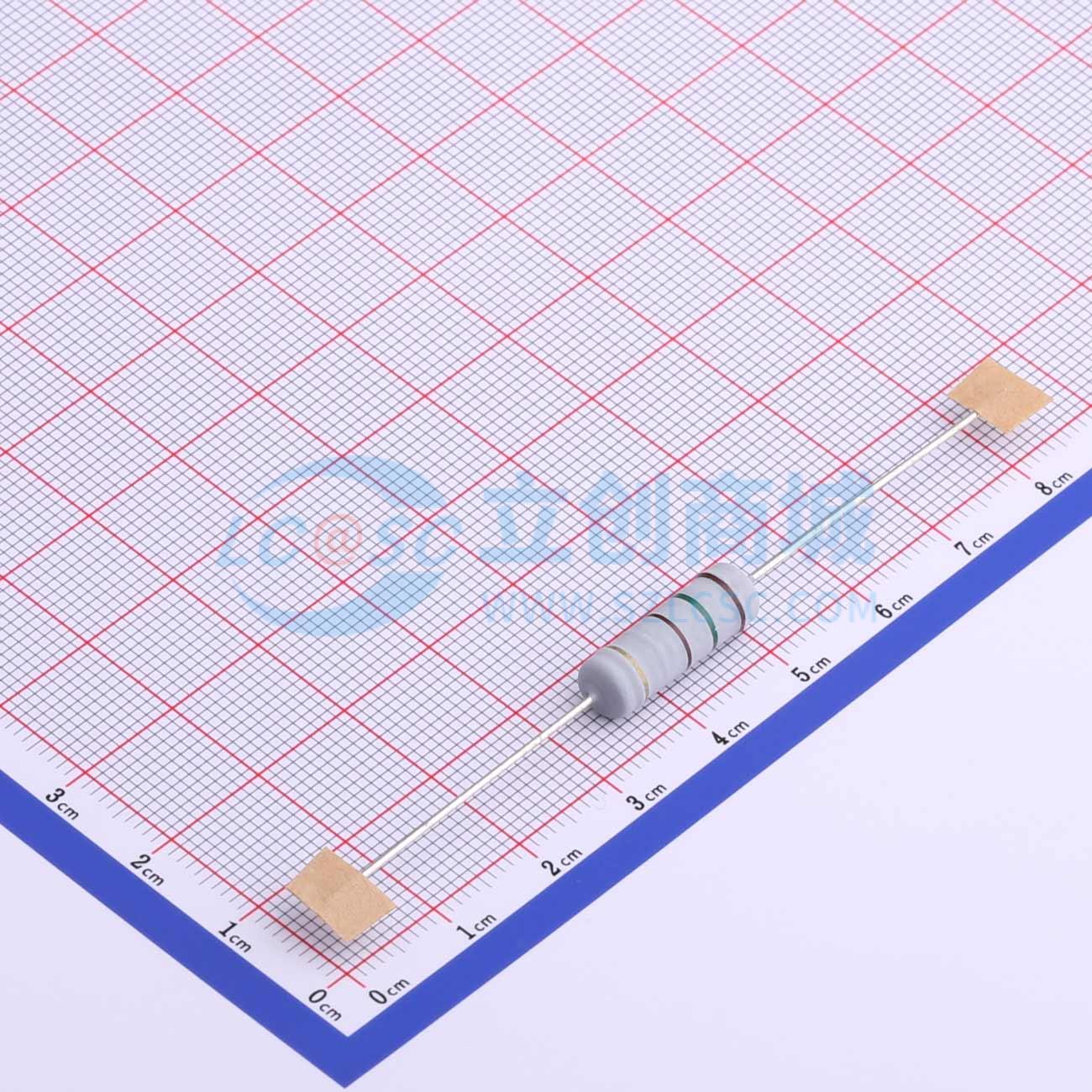 点击查看大图 MO3W-150Ω±5%-QT73实物图