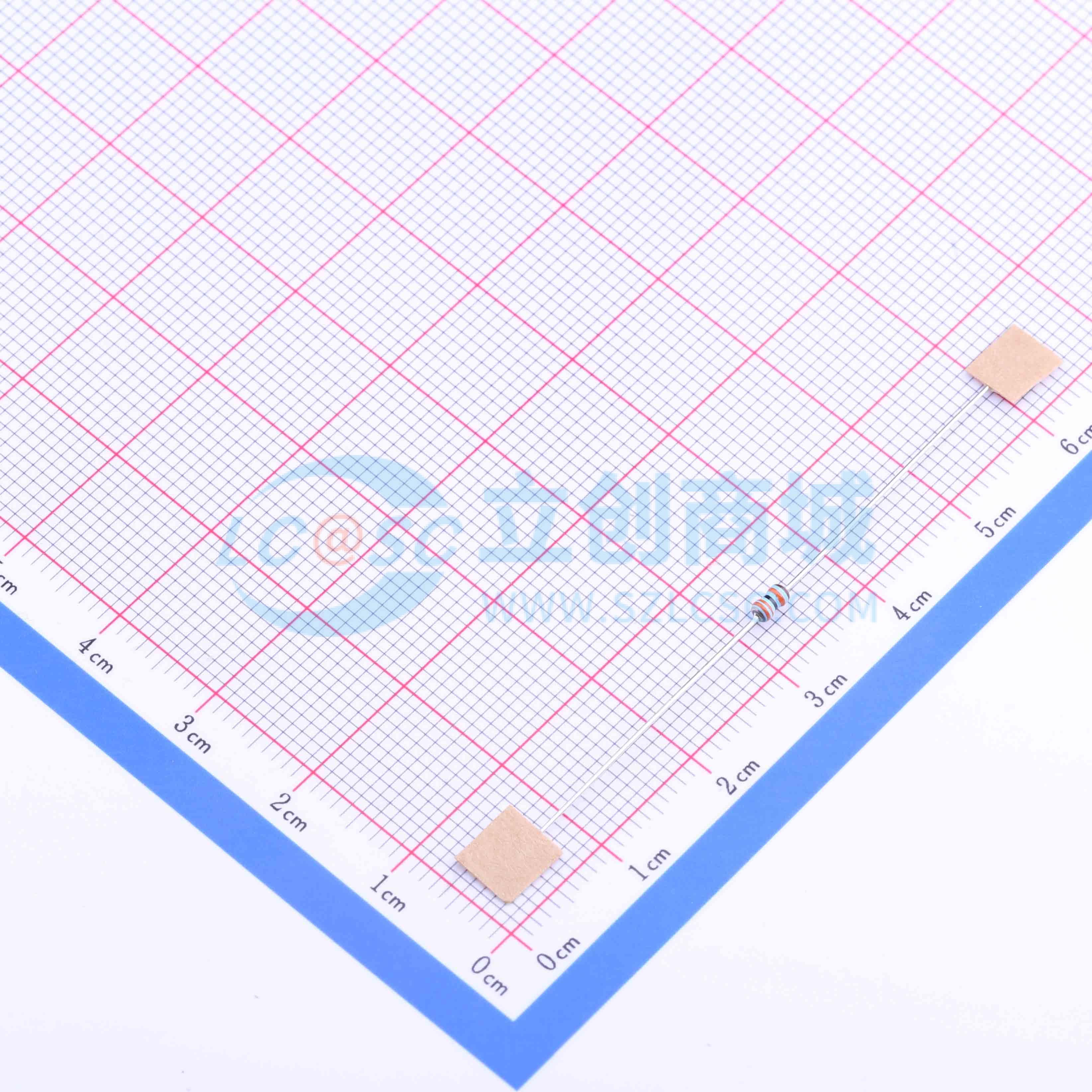 点击查看大图 MF1/8W-330KΩ±1% T实物图