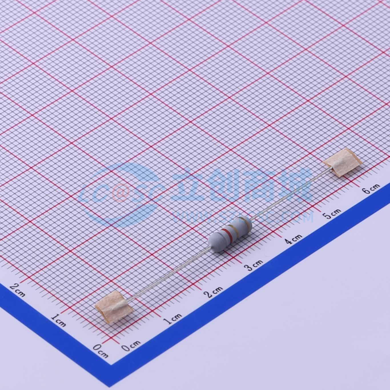 点击查看大图 MO1/2W-8Ω2±5%-XT52实物图