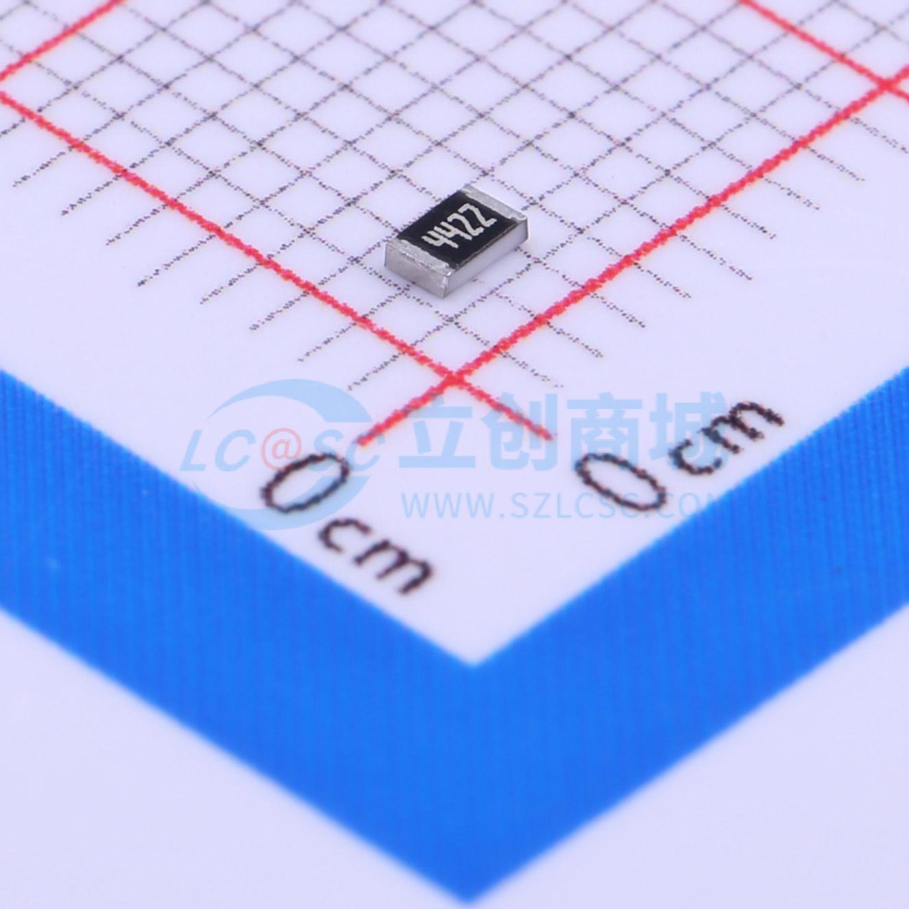 点击查看大图 RC0805FR-0744K2L实物图