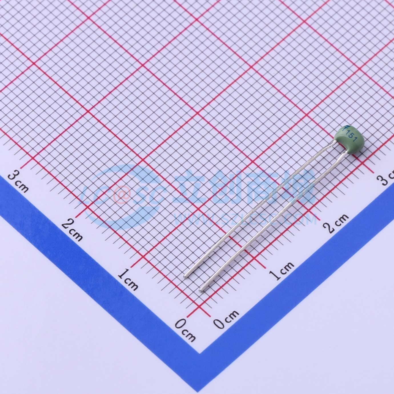 点击查看大图 CC4-0805-CG-100V-150pF-J-L实物图