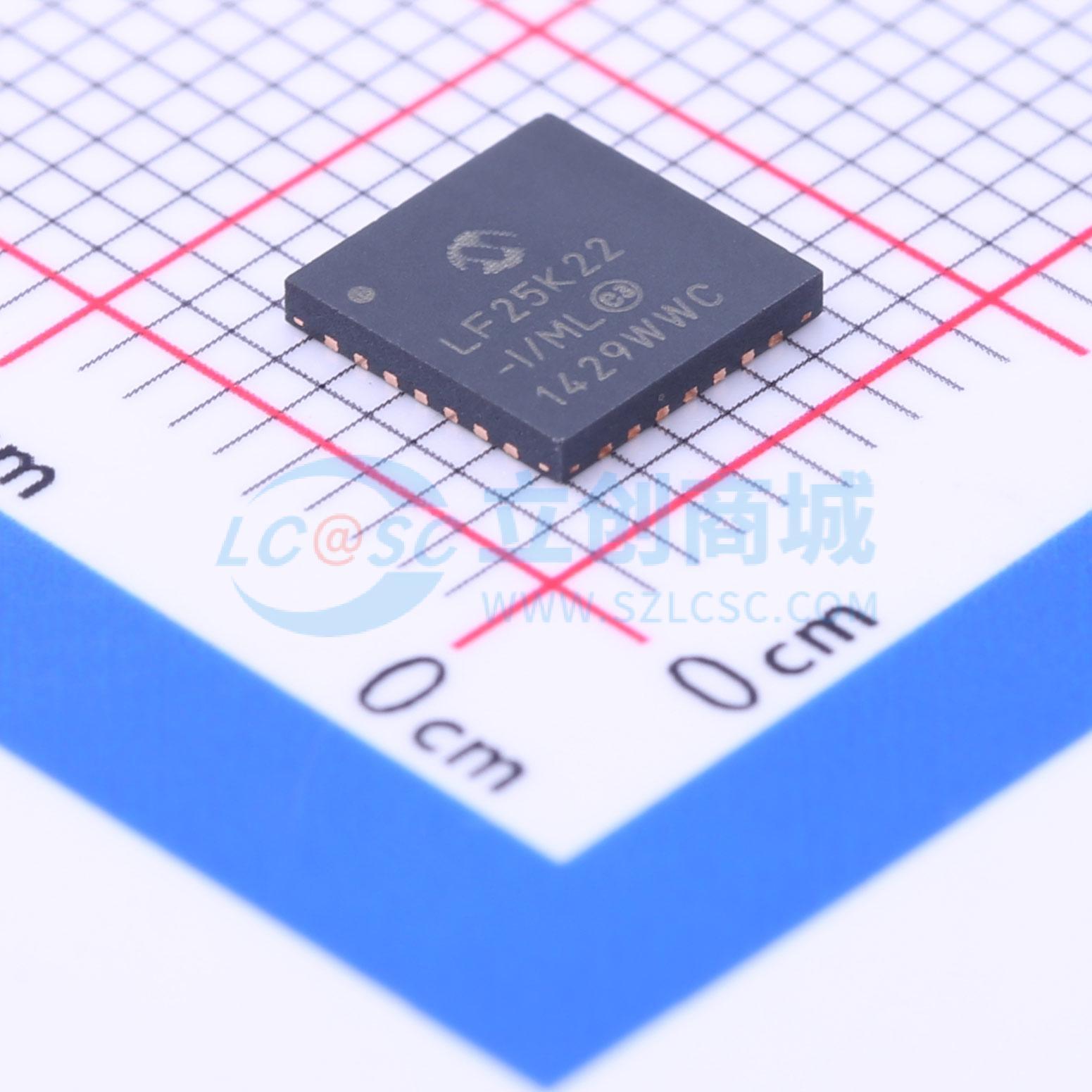 点击查看大图 PIC18LF25K22-I/ML实物图