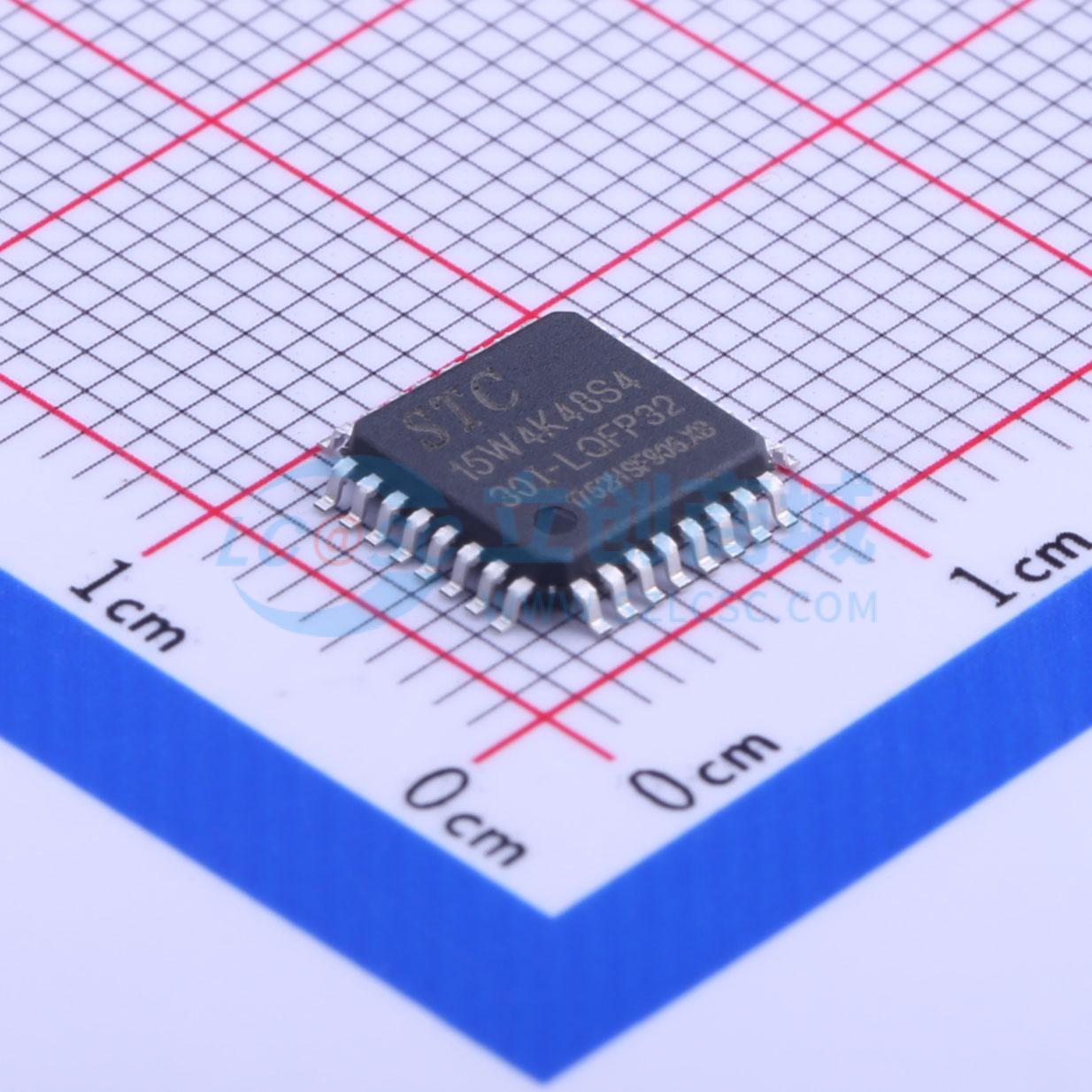 STC15W4K48S4-30I-LQFP32实物图