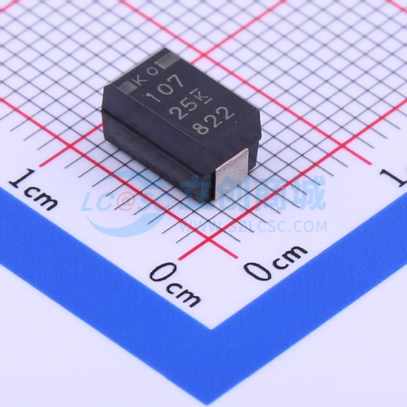 点击查看大图 T521X107M025ATE060实物图