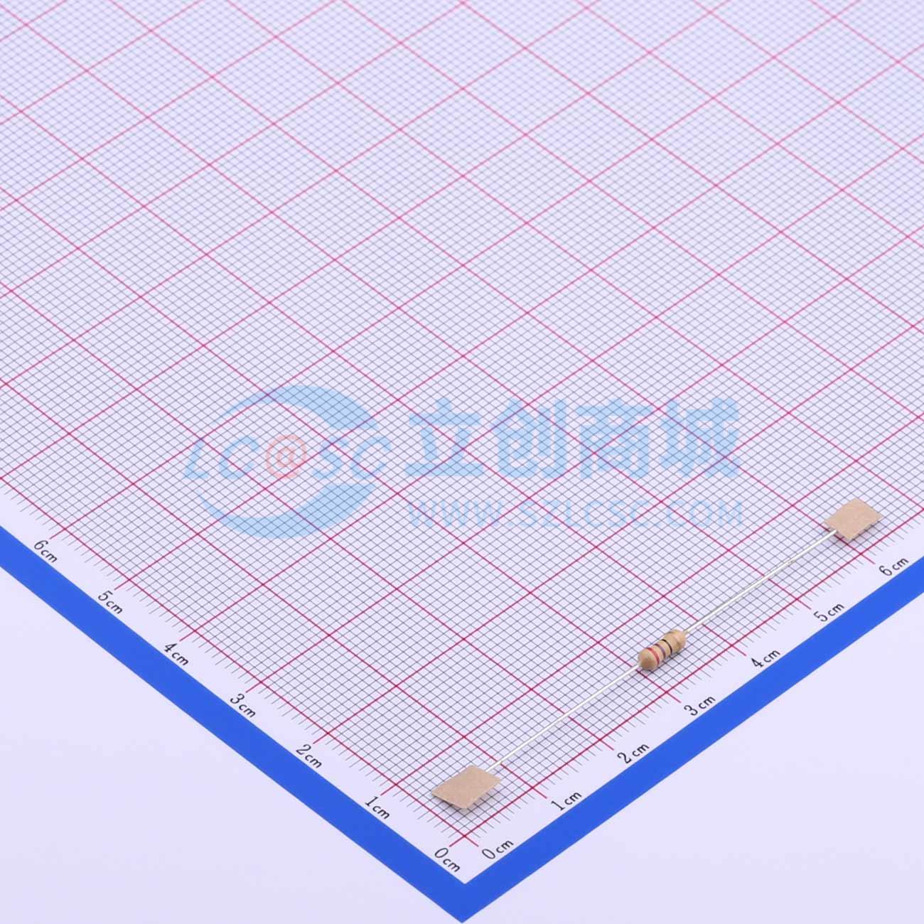 点击查看大图 RD 1/4W 27R J T/B A1实物图