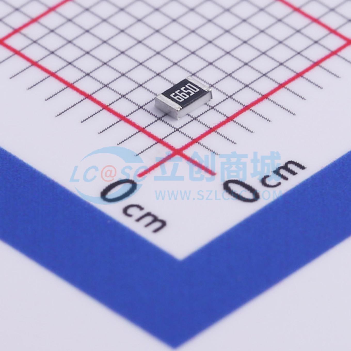 点击查看大图 RC0805FR-07665RL实物图