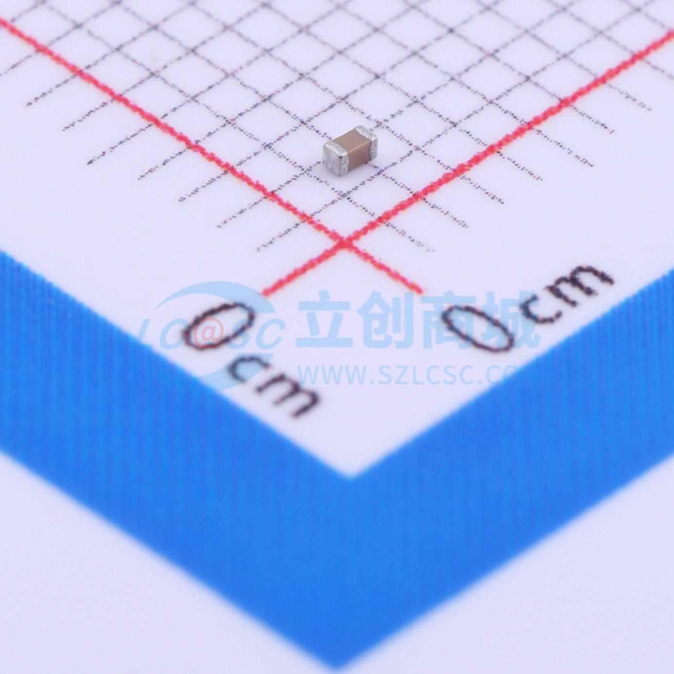 点击查看大图 0402B221K500NT实物图