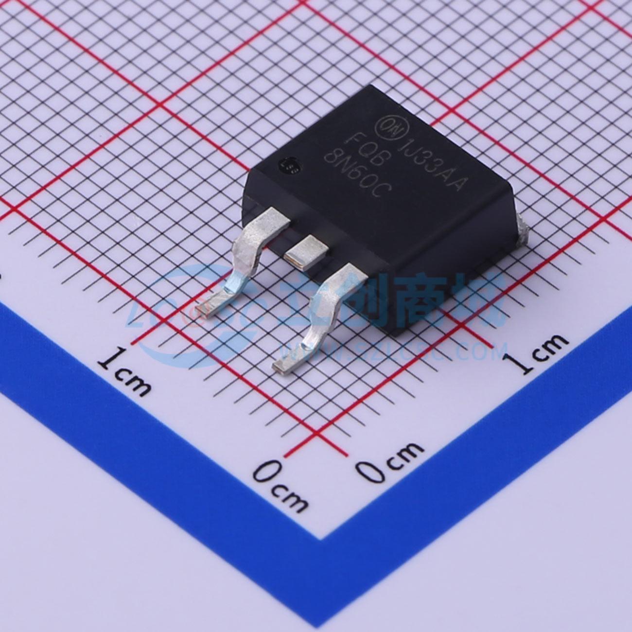 点击查看大图 FQB8N60CTM实物图