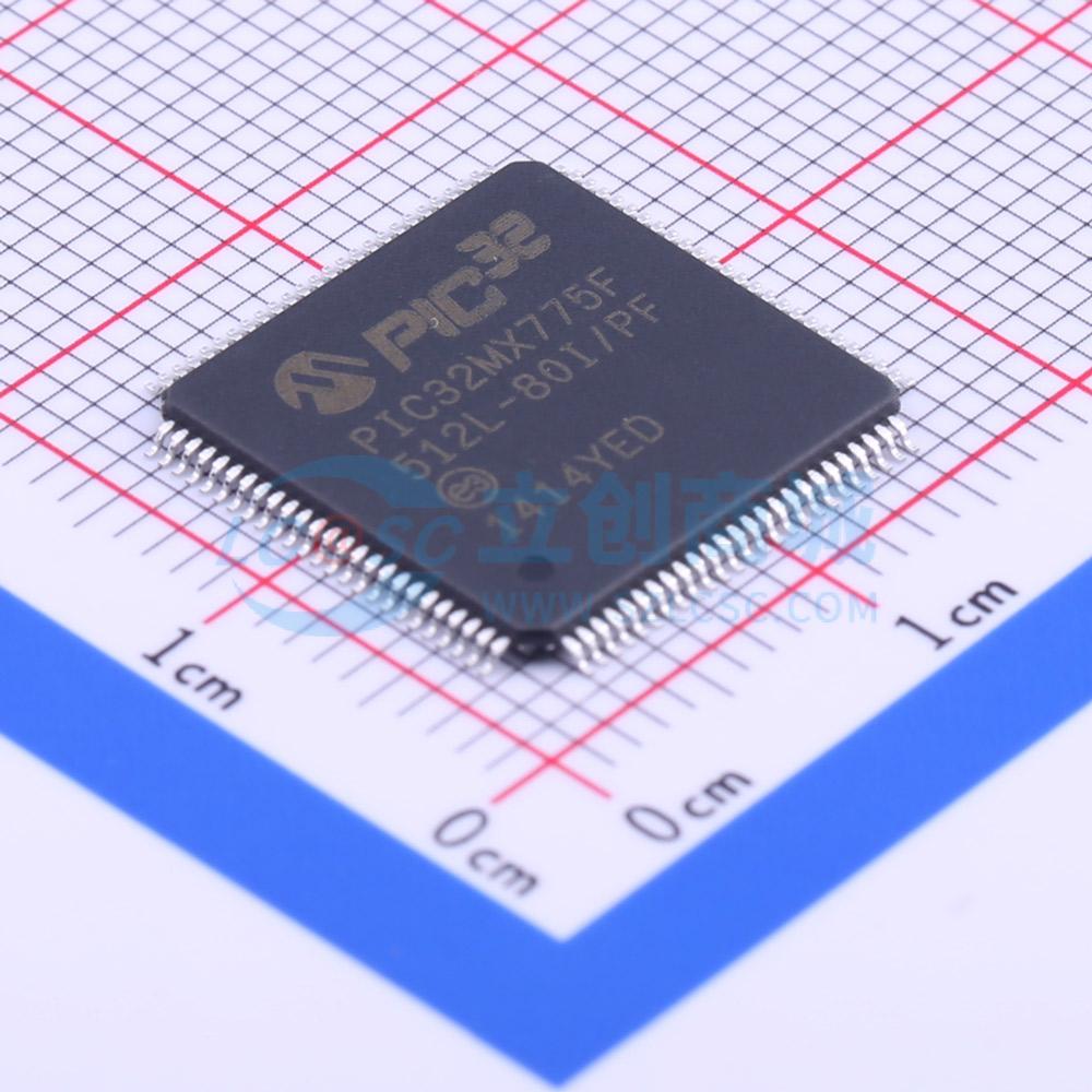 点击查看大图 PIC32MX775F512L-80I/PF实物图