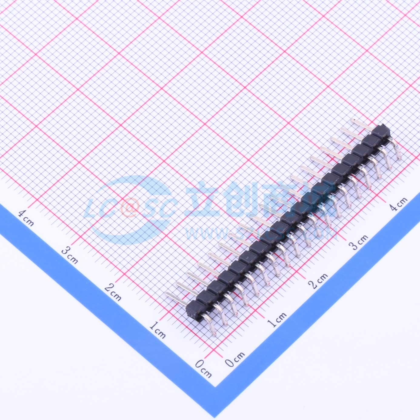 点击查看大图 2.54-1*19P反弯针实物图