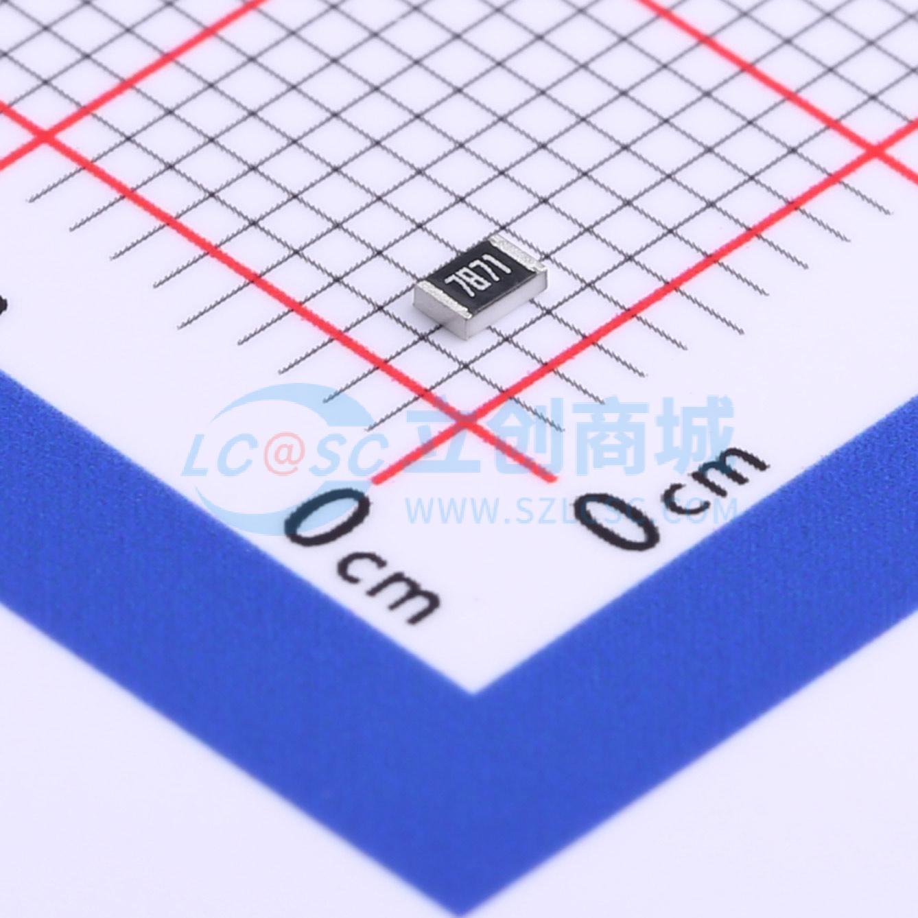 点击查看大图 RC0805DR-077K87L实物图