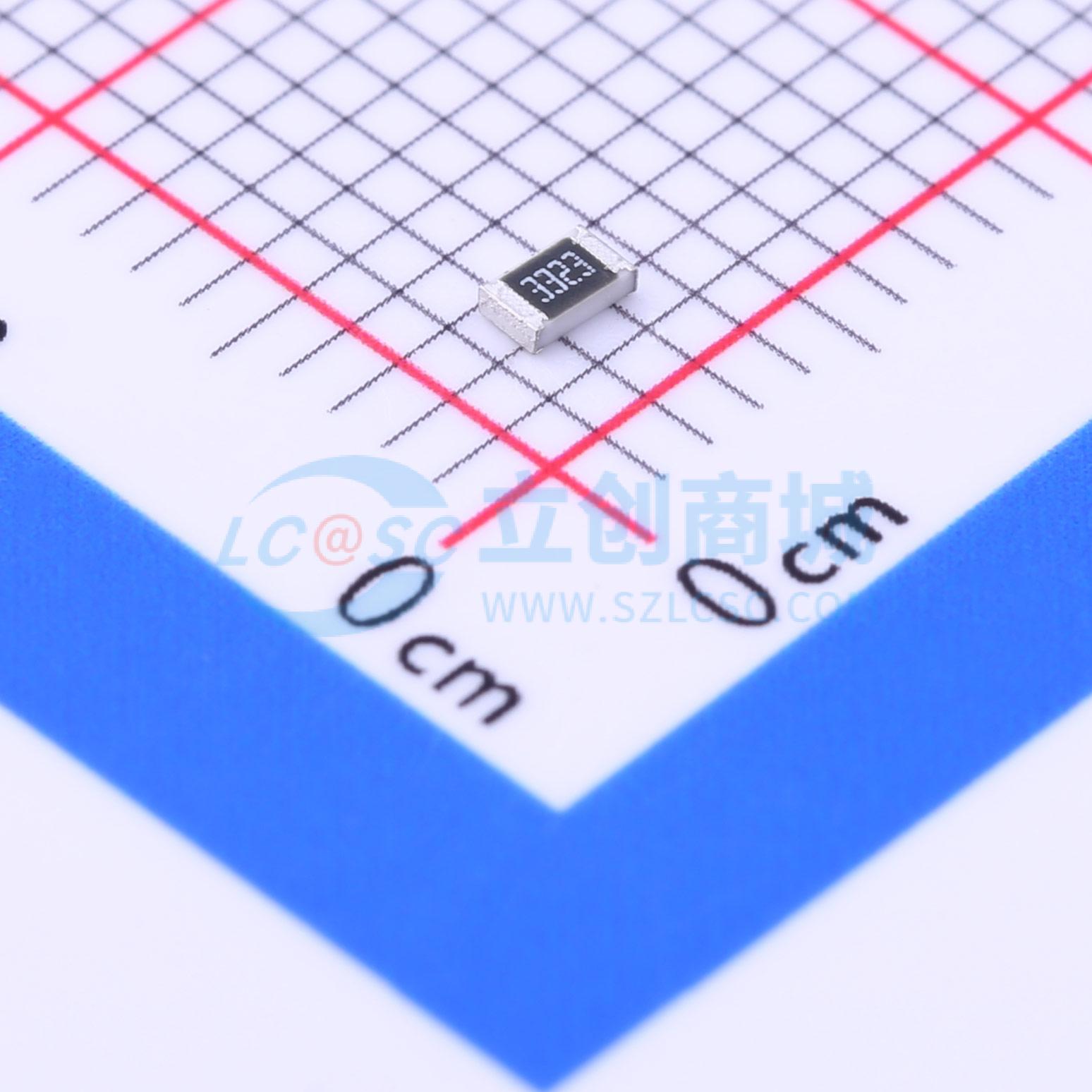 点击查看大图 CR0805F332KP05Z实物图