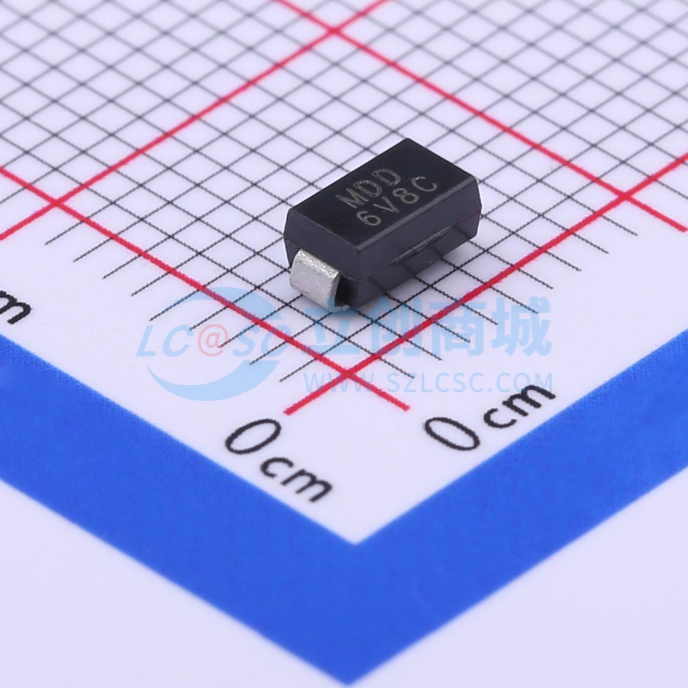 点击查看大图 P4SMA6.8CA实物图