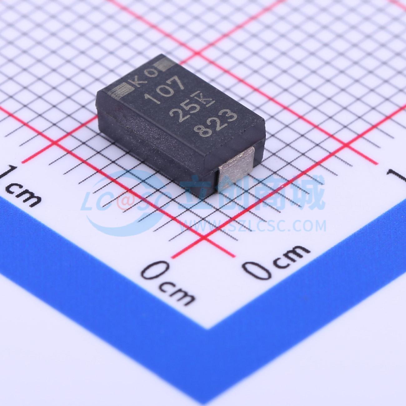 T521D107M025ATE060实物图