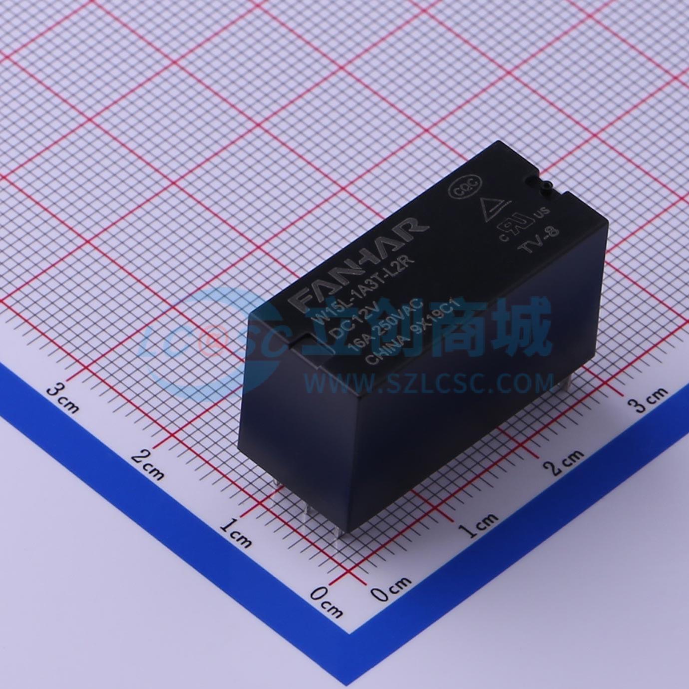 点击查看大图 W15L-1A3TF-L2R-DC12V/16A实物图