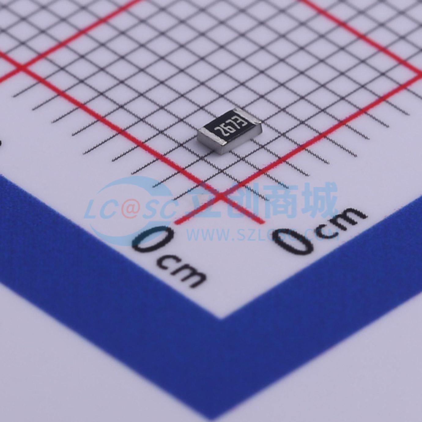 点击查看大图 RC0805FR-07267KL实物图
