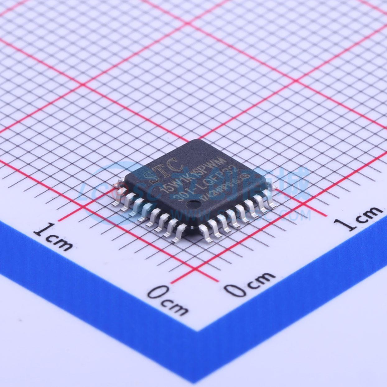 点击查看大图 STC15W1K16PWM-30I-LQFP32实物图