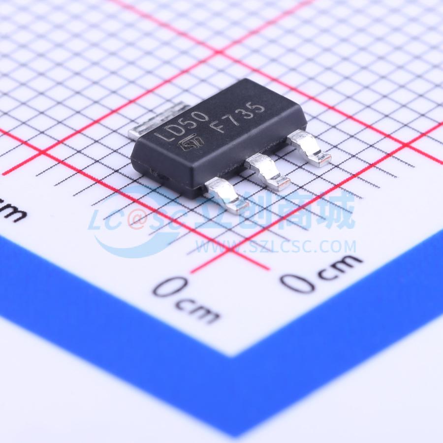点击查看大图 LD1117S50TR实物图