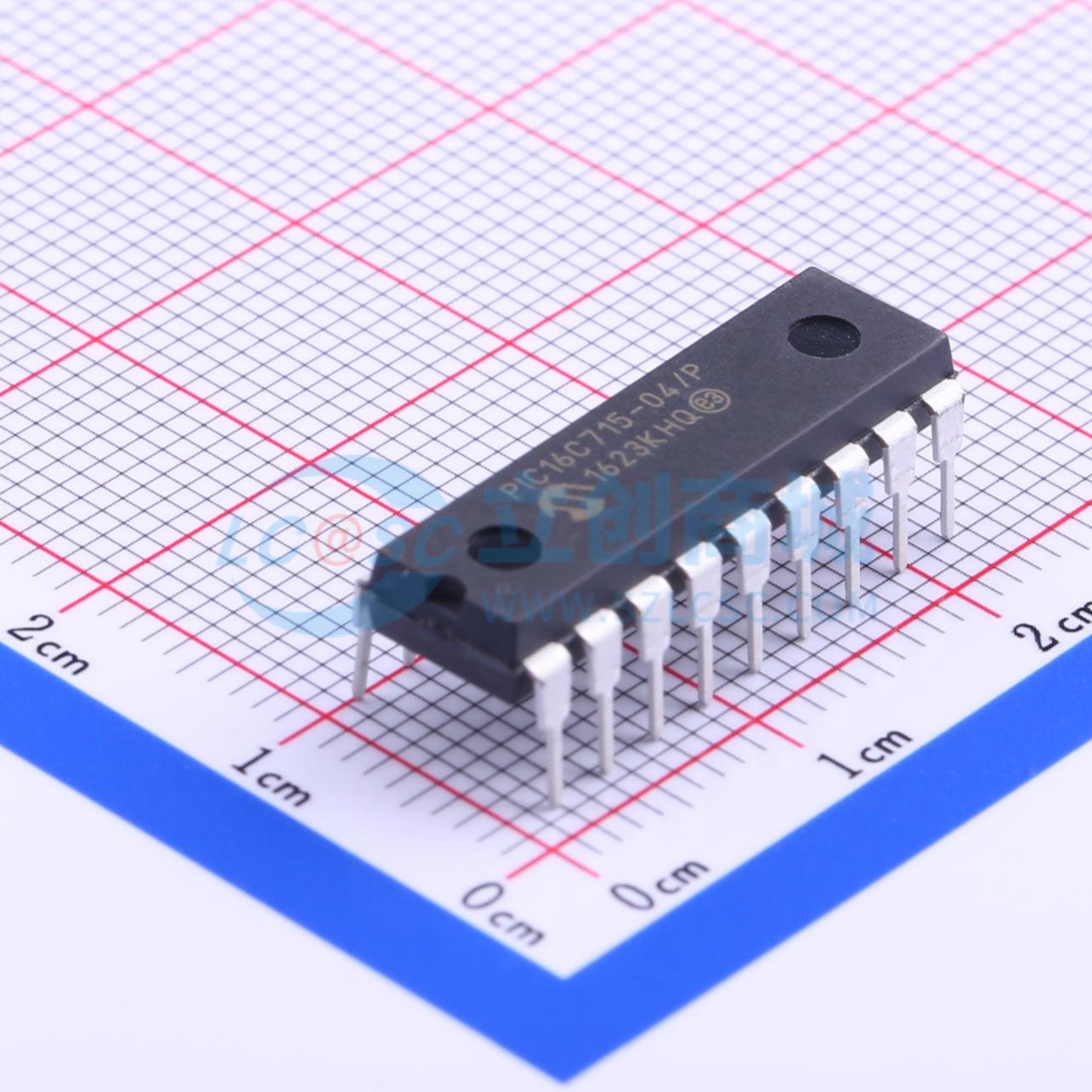 点击查看大图 PIC16C715-04/P实物图