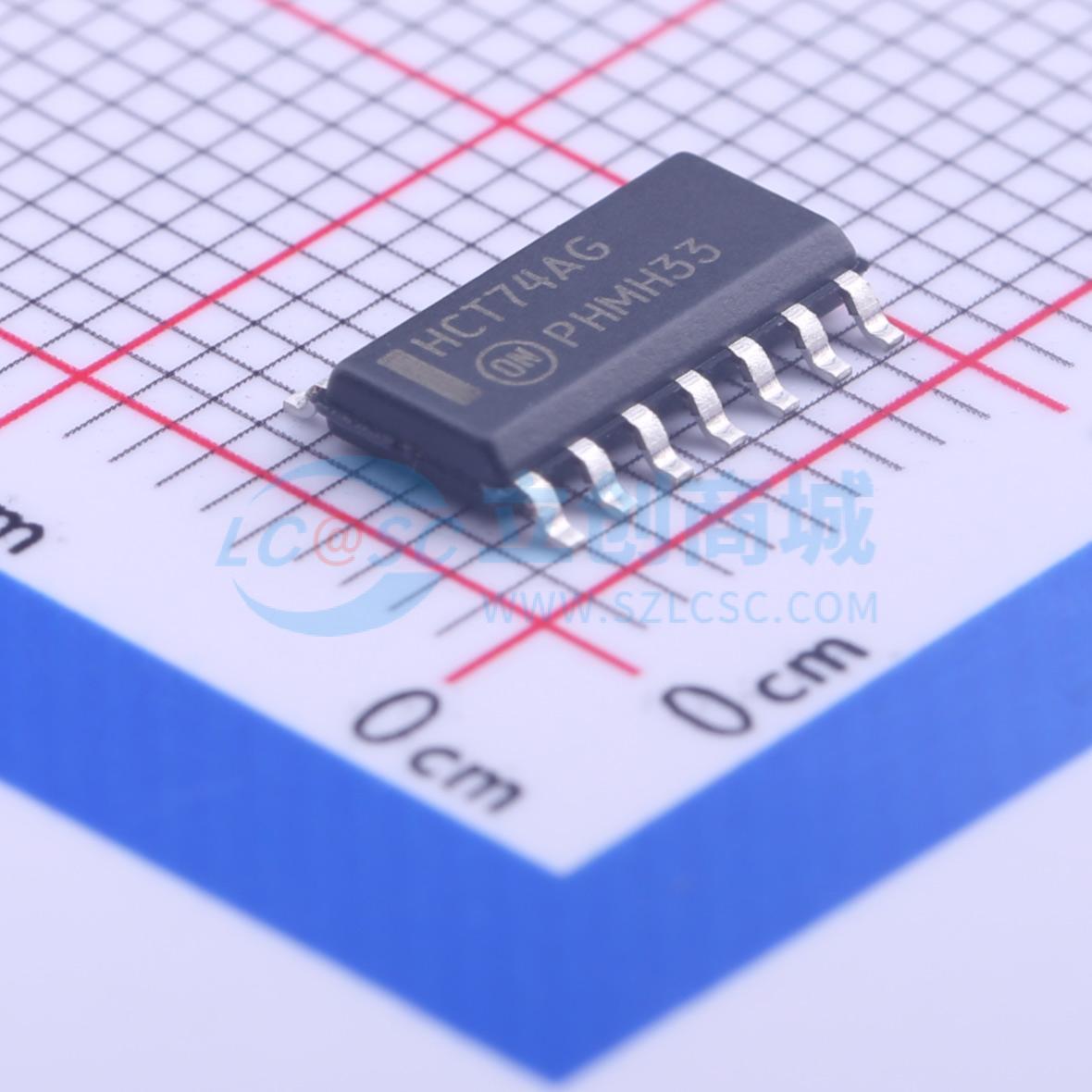 点击查看大图 MC74HCT74ADG实物图