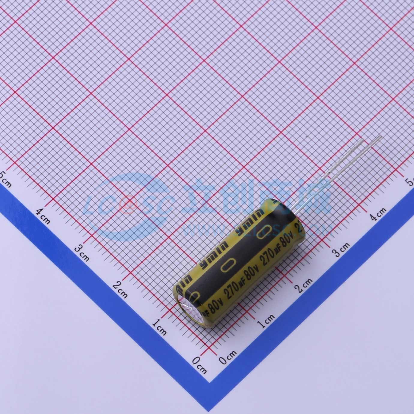 点击查看大图 LKME2501K271MF实物图