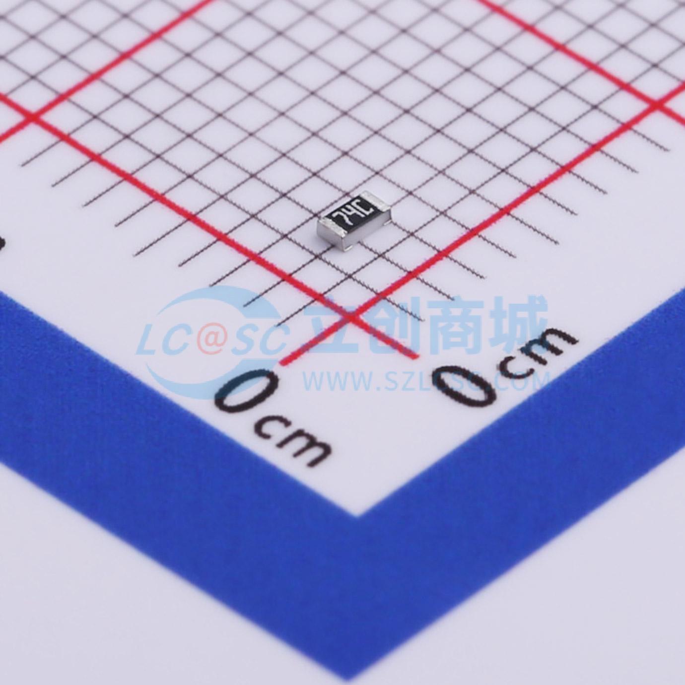 点击查看大图 RC0603DR-0757K6L实物图