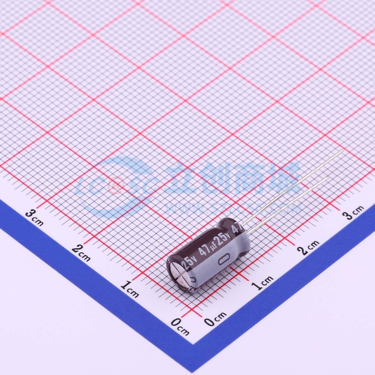 点击查看大图 UPJ1E470MED实物图