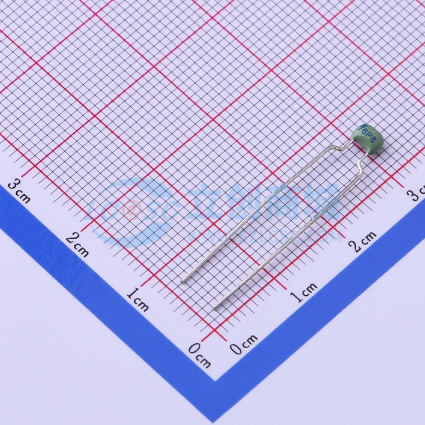 点击查看大图 CC4-0805-CG-100V-6.8pF-D实物图