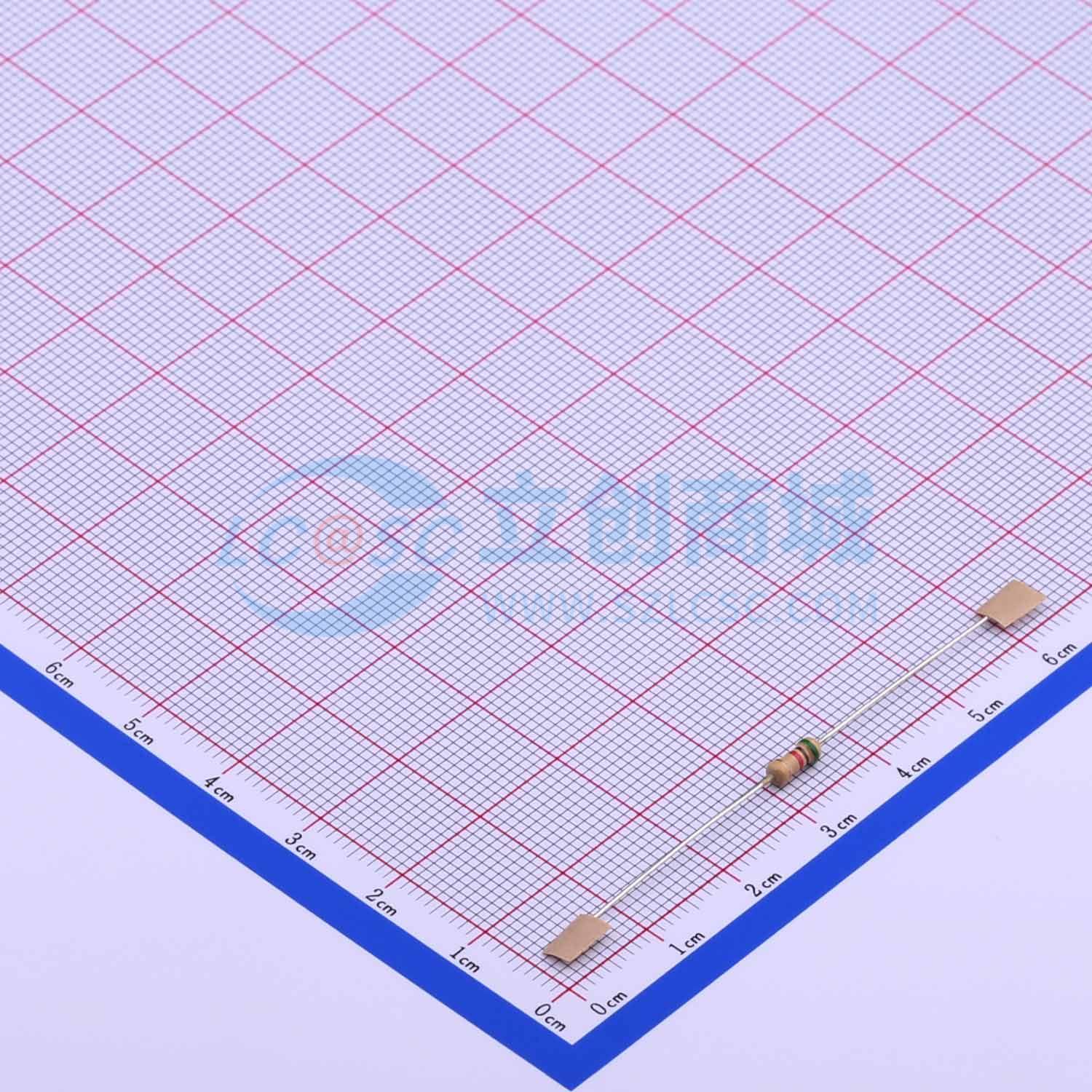 点击查看大图 RD 1/4W 5K1 J T/B A1实物图