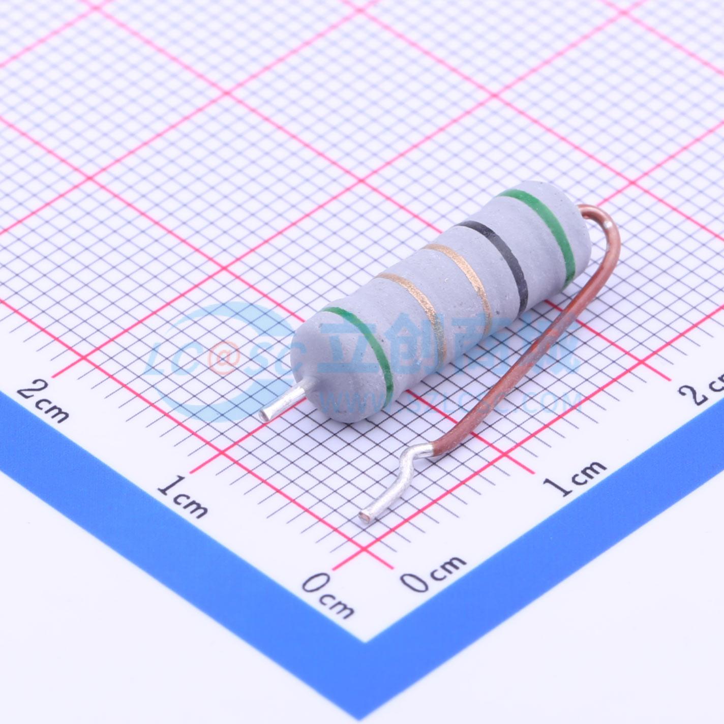 点击查看大图 NKNP5WS-5Ω±5% FK2型,上脚漆实物图