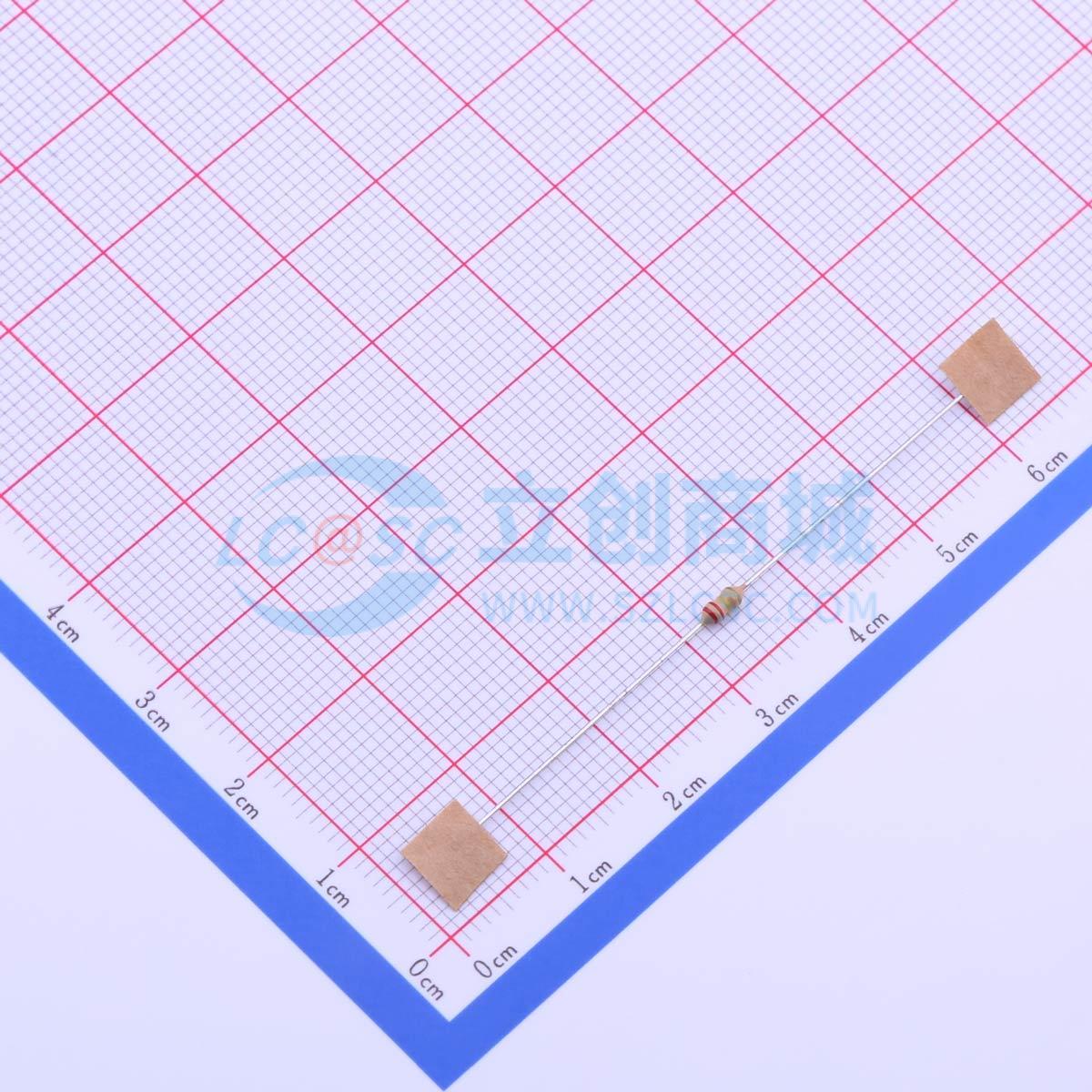 点击查看大图 CR1/8W ±5% 220K STB5实物图