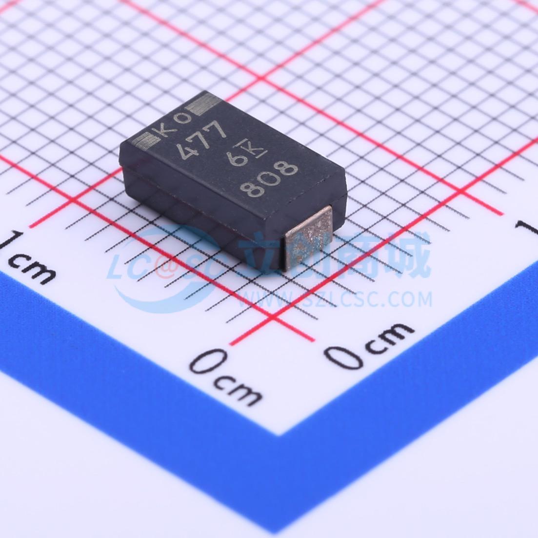 T520D477M006ATE030实物图