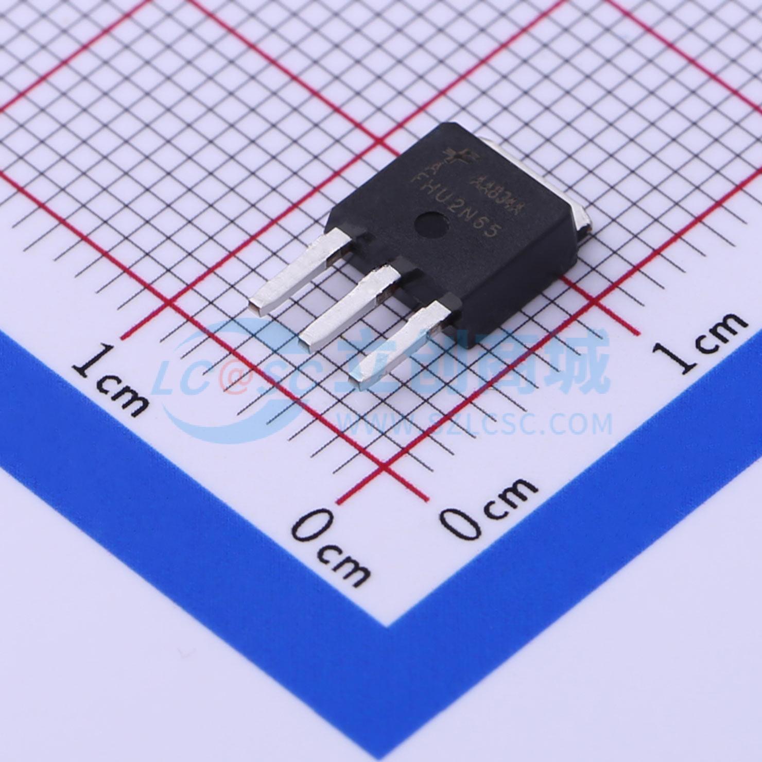 点击查看大图 FHU2N65A实物图