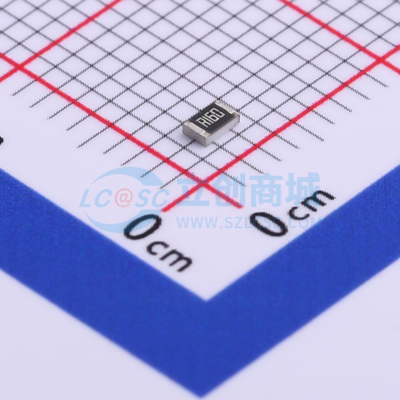 点击查看大图 0805W4F160LT5E实物图