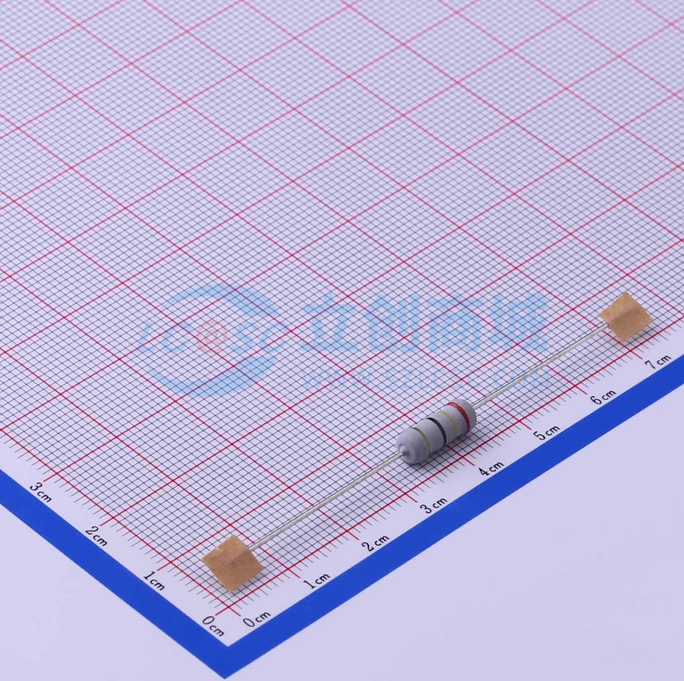 点击查看大图 MO1W-24Ω±5%-TT63实物图
