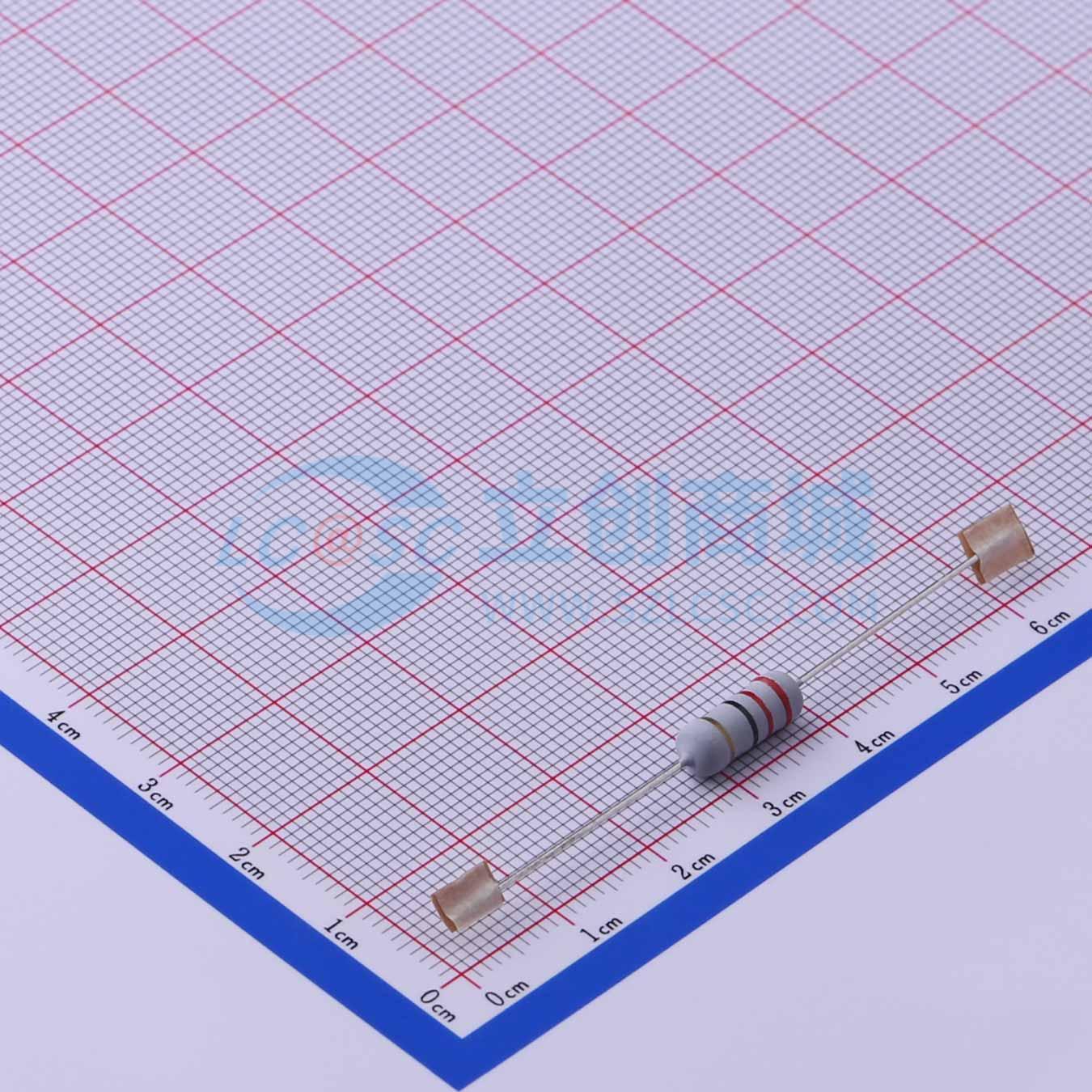 点击查看大图 MO1W-22Ω±5%-TT63实物图