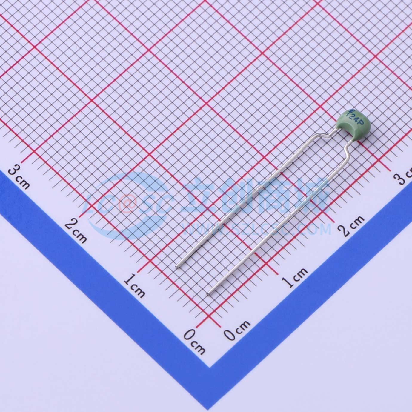 点击查看大图 CC4-0805-CG-100V-24pF-J实物图