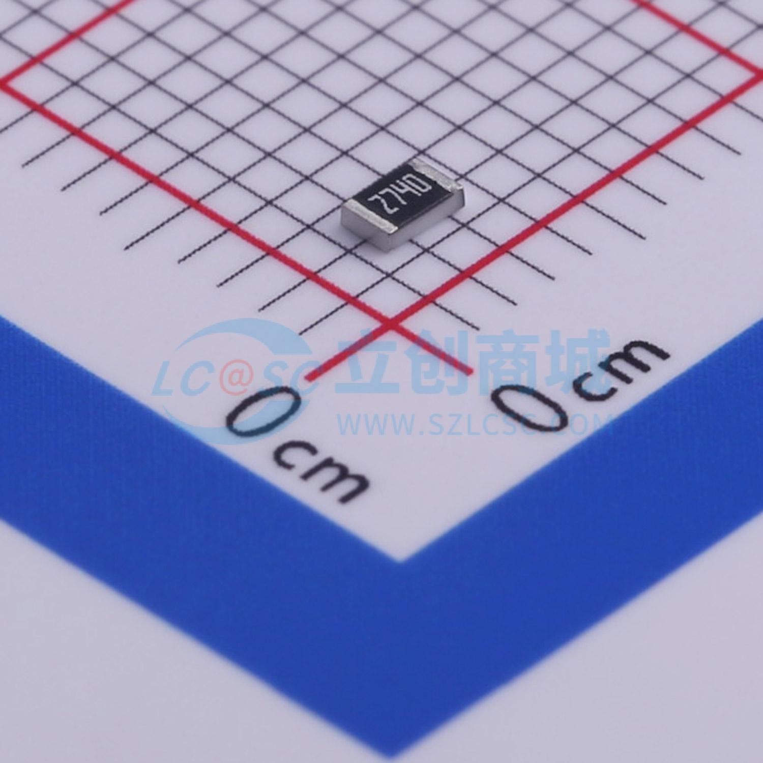 点击查看大图 RC0805FR-07274RL实物图