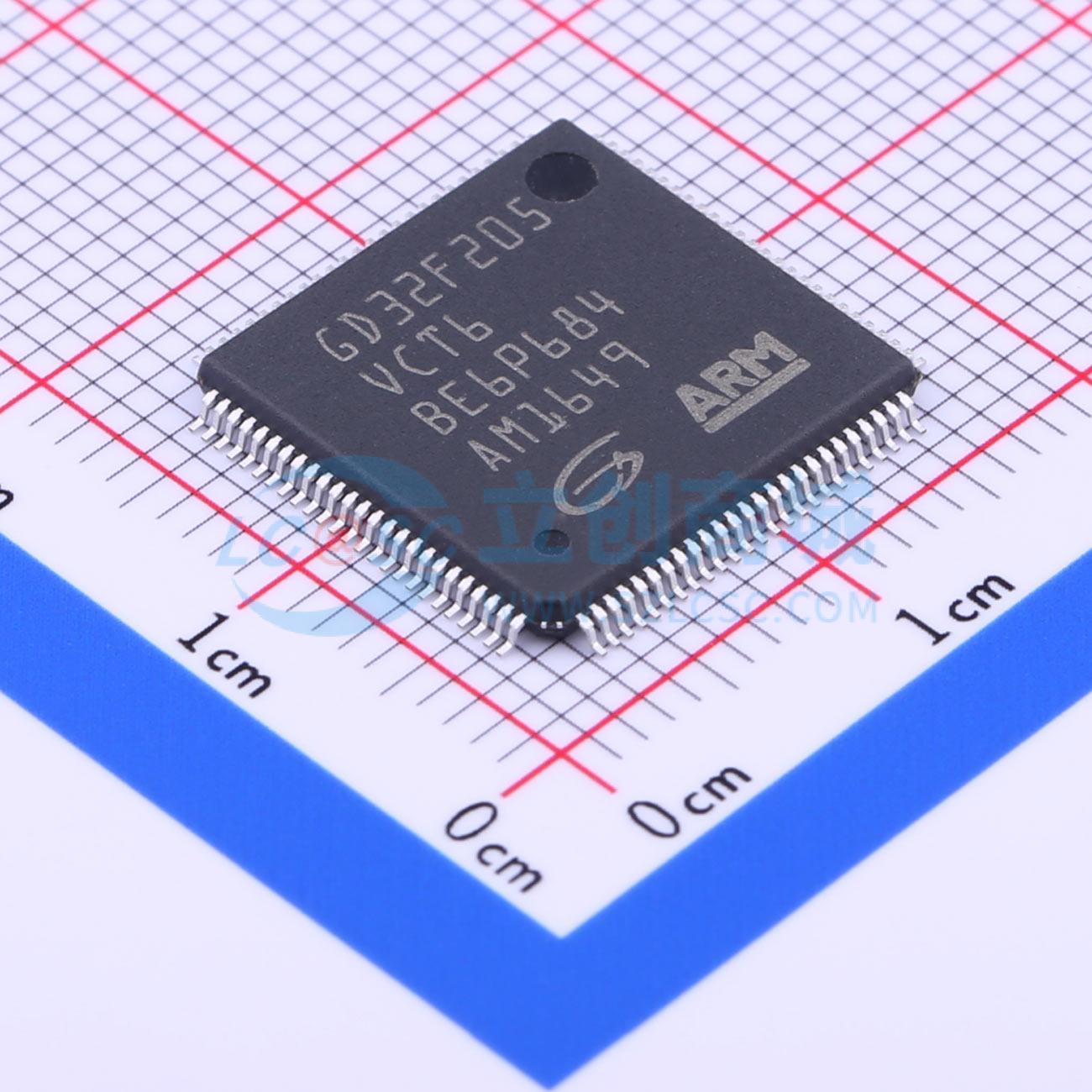 GD32F205VCT6实物图
