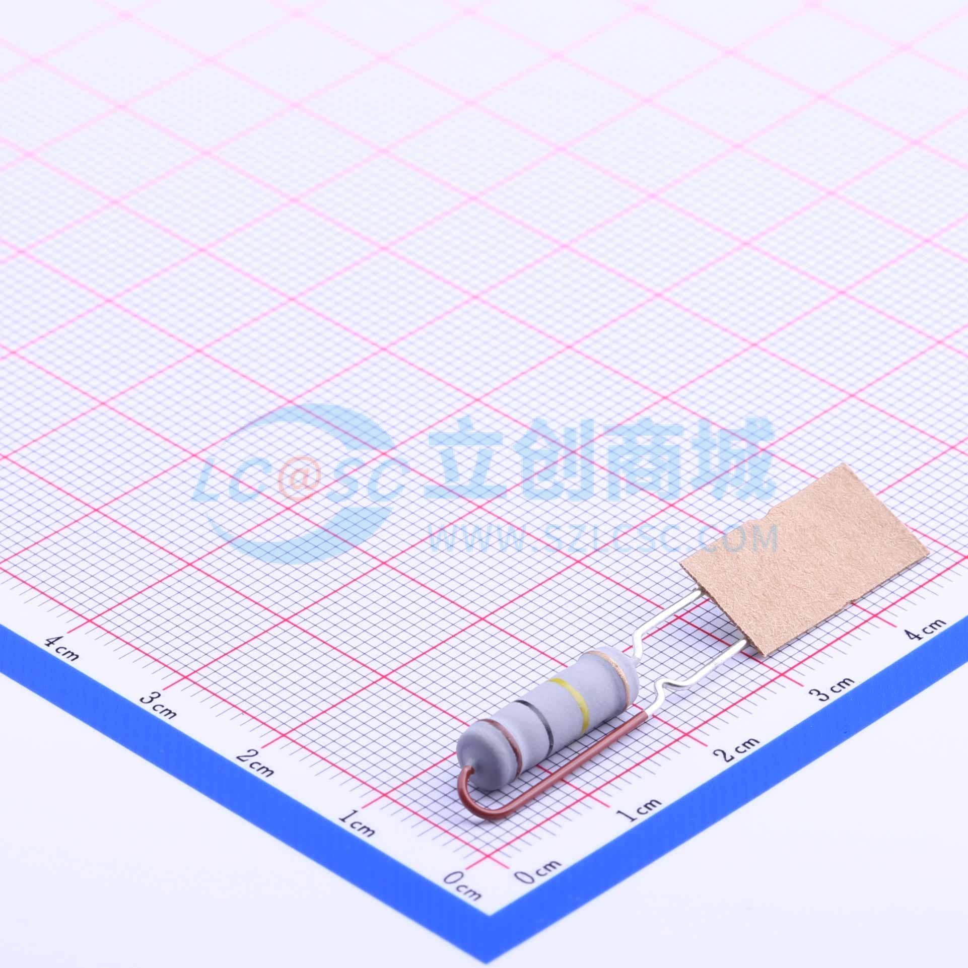 点击查看大图 MOF2W-100KΩ±5% FK型,上脚漆实物图