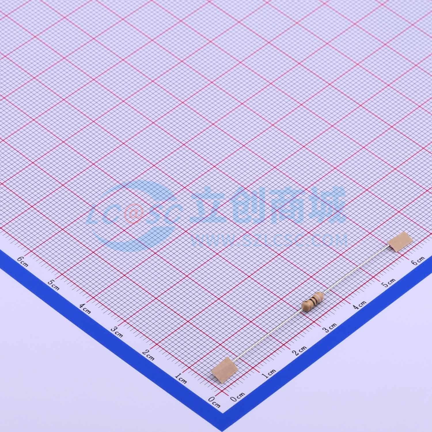 点击查看大图 RD 1/4W 91R J T/B A1实物图