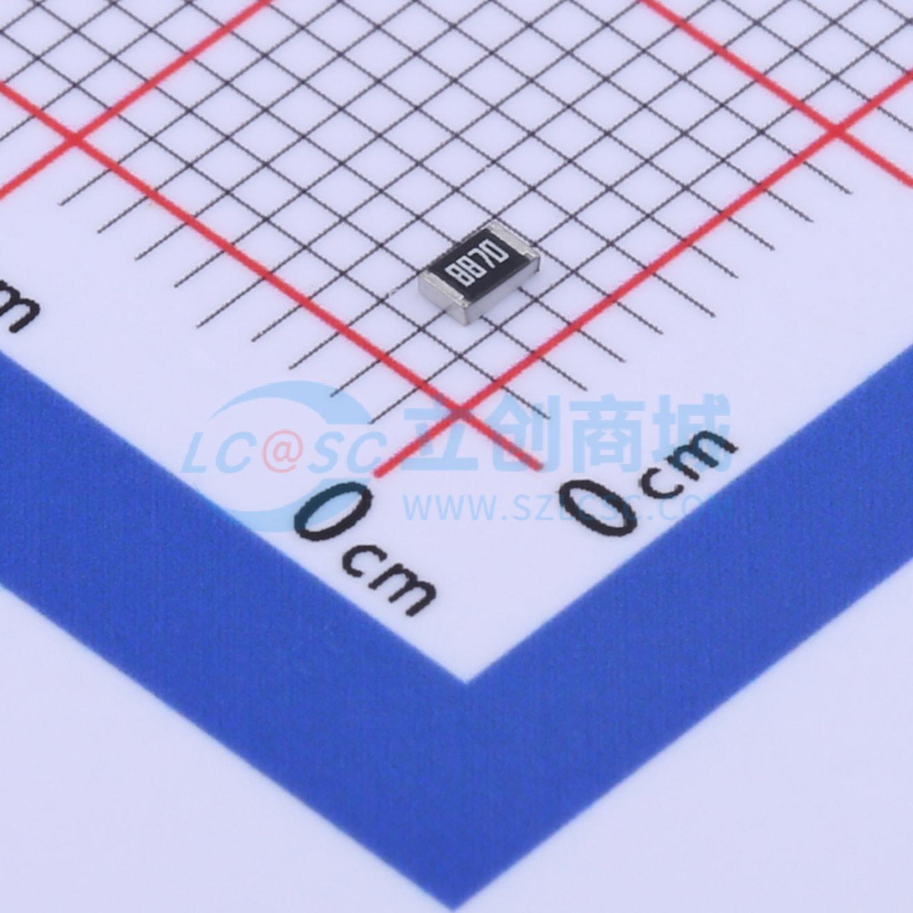 点击查看大图 RC0805FR-07887RL实物图